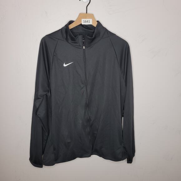 Nike Sweatshirt Full Zip Women Size XL Long Sleeve Epic Knit Jacket Gray CN9520 - Picture 1 of 10